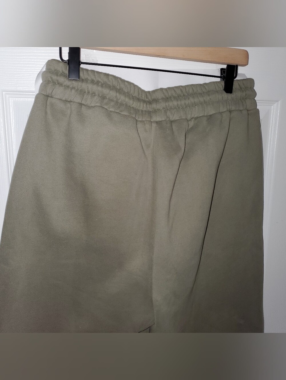 Olive Drawstring Jogger Pants - Picture 4 of 5